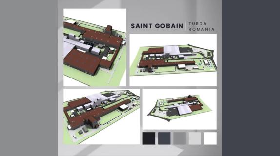 În cadrul investiției Saint-Gobain a fost pus în funcțiune o nouă linie de producție pentru plăci de gips-carton